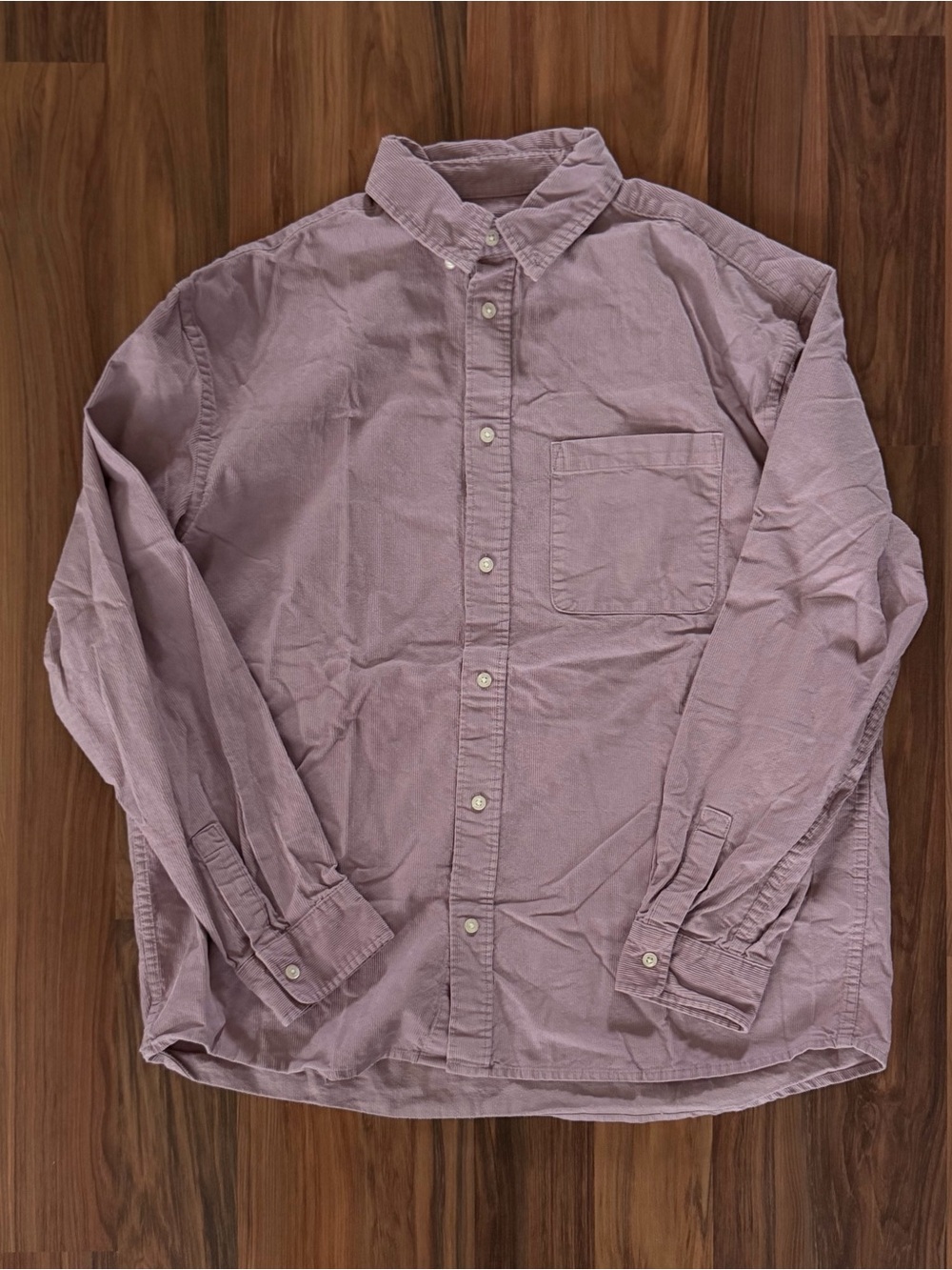 H&M Men's Mauve Button-Down Shirt
